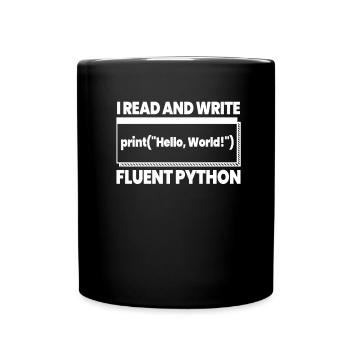 Developer Coder Programmer Funny - Full Colour Mug - black - Front