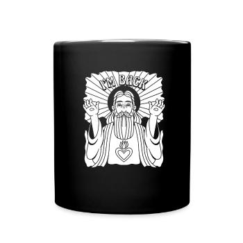 christian christian funny in the back - Full Colour Mug - black - Front