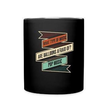 Music Teacher Music Teacher Funny - Full Colour Mug - black - Front