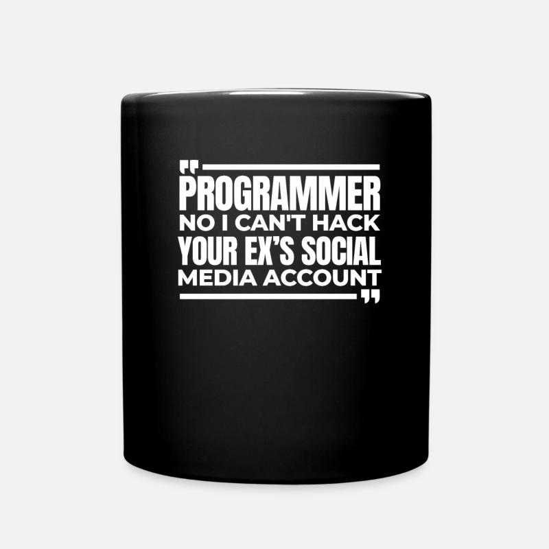 Entwickler Coder Programmierer Witzig - Tasse einfarbig - Schwarz