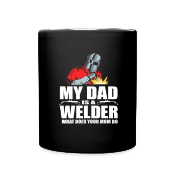 Welder Locksmith Dad - Full Colour Mug - black - Front