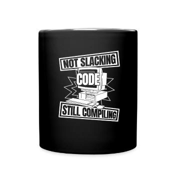 Entwickler Coder Programmierer Computer - Tasse einfarbig - Schwarz - Vorne