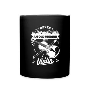 Violin Violin Funny - Full Colour Mug - black - Front