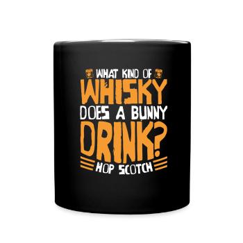 Whisky Whiskey Lustig - Tasse einfarbig - Schwarz - Vorne
