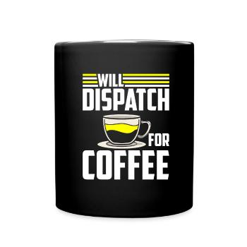 Emergency call control center coffee - Full Colour Mug - black - Front