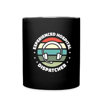 Emergency call control center operations center - Full Colour Mug - black - Front