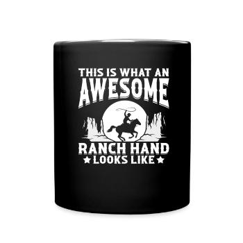 Rodeo Cowboy Hand Ranch Cowboy - Tasse einfarbig - Schwarz - Vorne