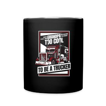 Chauffeur de camion Camionneur Chauffeur de camion Grand-père - Mug uni - noir - Devant