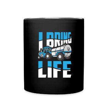 Truck driver Trucker Truck driver life - Full Colour Mug - black - Front