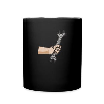 Clé du mécanicien automobile - Mug uni - noir - Devant