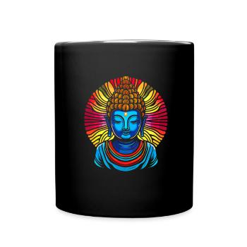 Buddha Buddhist Zen Buddha - Tasse einfarbig - Schwarz - Vorne