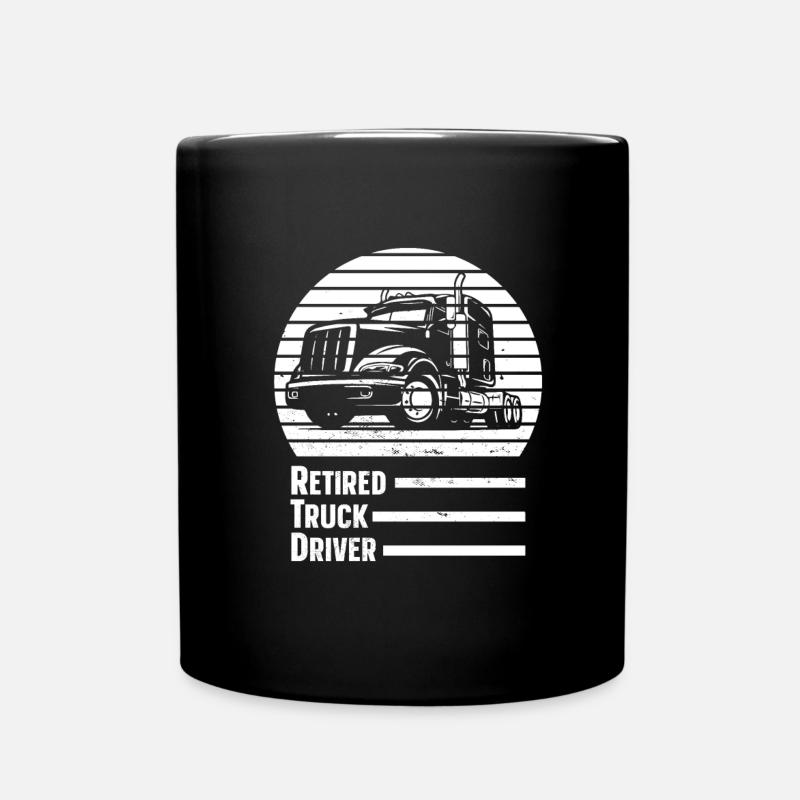 Chauffeur de camion Camionneur Chauffeur de camion à la retraite - Mug uni - noir