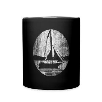 Voilier Sailor Ship - Mug uni - noir - Devant