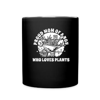 Hobbygärtner Garten Mutter Gärtnerische Mama - Tasse einfarbig - Schwarz - Vorne