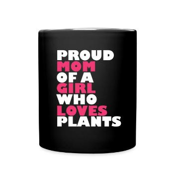 Hobbygärtner Garten Mutter Gärtnerische Mama - Tasse einfarbig - Schwarz - Vorne