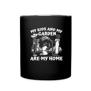 Hobbygärtner Garten Mutter Gärtnerische Mama - Tasse einfarbig - Schwarz - Vorne