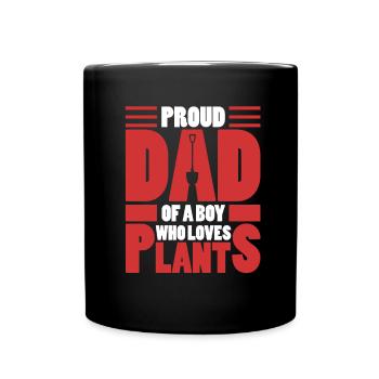 Hobbygärtner Garten Vater Gärtnerischer Vater - Tasse einfarbig - Schwarz - Vorne
