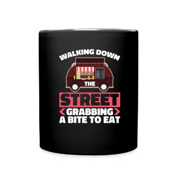 Street food funny - Full Colour Mug - black - Front