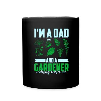 Hobbygärtner Garten Vater Gärtnerischer Vater - Tasse einfarbig - Schwarz - Vorne