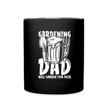 Hobby Gardener Garden Beer Gardening Père - Mug uni - noir - Devant