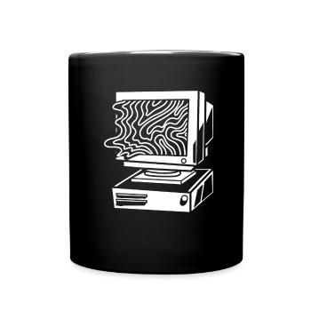 Entwickler Coder Programmierer Computer - Tasse einfarbig - Schwarz - Vorne