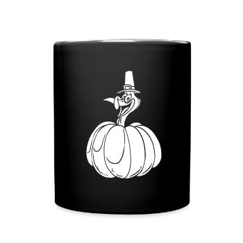 Thanksgiving Pumpkin - Full Colour Mug - black - Front