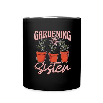 Hobby Jardinier Jardinier Jardinier Sœur - Mug uni - noir - Devant
