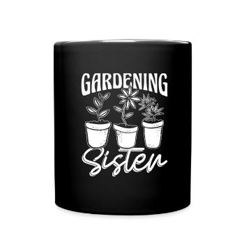 Hobby Jardinier Jardinier Jardinier Sœur - Mug uni - noir - Devant