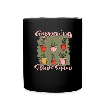 Hobbygärtner Garten Topfpflanze - Tasse einfarbig - Schwarz - Vorne