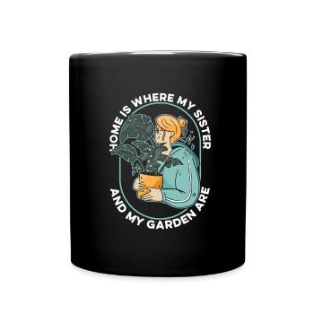 Hobby Jardinier Jardinier Jardinier Sœur - Mug uni - noir - Devant