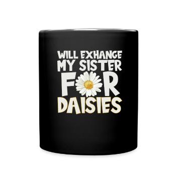 Marguerites de jardin Hobby Gardener - Mug uni - noir - Devant
