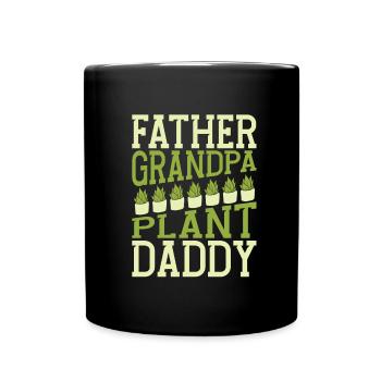 Hobbygärtner Garten Papa Gärtnerischer Opa - Tasse einfarbig - Schwarz - Vorne
