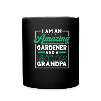 Hobby Gardener Jardin Grand-père Jardinage Grand-père - Mug uni - noir - Devant