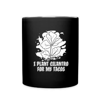 Hobby Gardener Garden Coriander - Full Colour Mug - black - Front