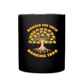 Hobbygärtner Garten Baum - Tasse einfarbig - Schwarz - Vorne