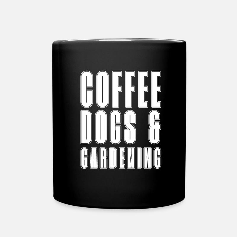 Hobbygärtner Garten Kaffee Gartenhund - Tasse einfarbig - Schwarz