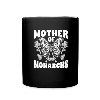 Amateur gardener garden butterflies in the garden - Full Colour Mug - black - Front