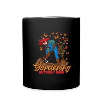 Jardinière amateur mère de jardin - Mug uni - noir - Devant