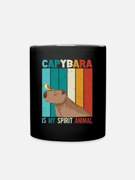 Wasserschwein Capybara Lover Capybara Fan - Tasse einfarbig - Schwarz