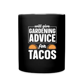 Hobby Gardener Garden Funny - Full Colour Mug - black - Front