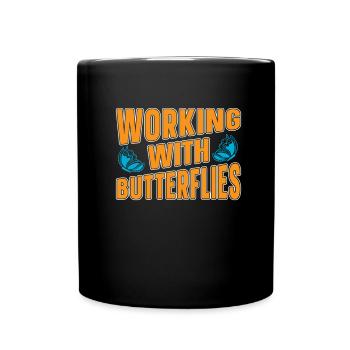 Hobby Gardener Garden Funny - Full Colour Mug - black - Front