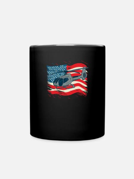 Hélicoptère Hélicoptère Pilote d’hélicoptère - Mug uni - noir