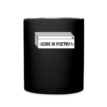 Developer Coder Programmer - Full Colour Mug - black - Front