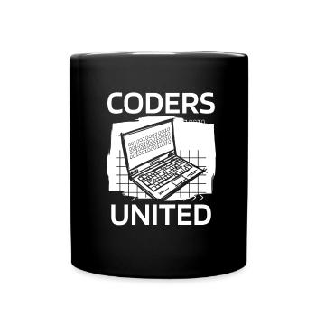 Developer Coder Programmer - Full Colour Mug - black - Front