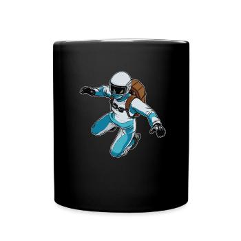 Parachutisme intérieur Indoor Fallschirmspringen - Mug uni - noir - Devant