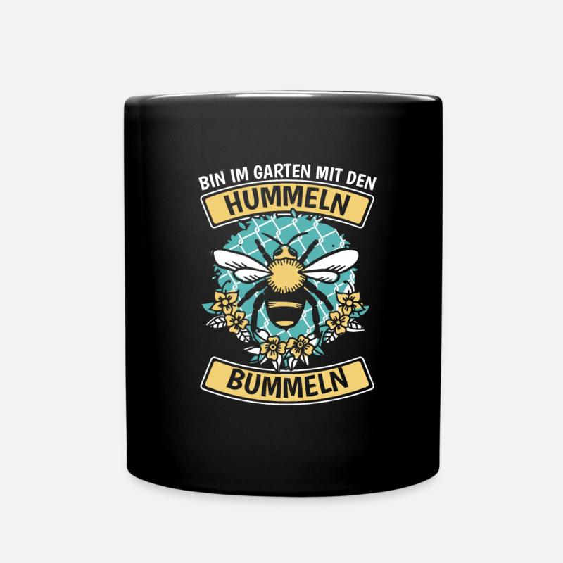Hobbygärtner Garten Hummel - Tasse einfarbig - Schwarz