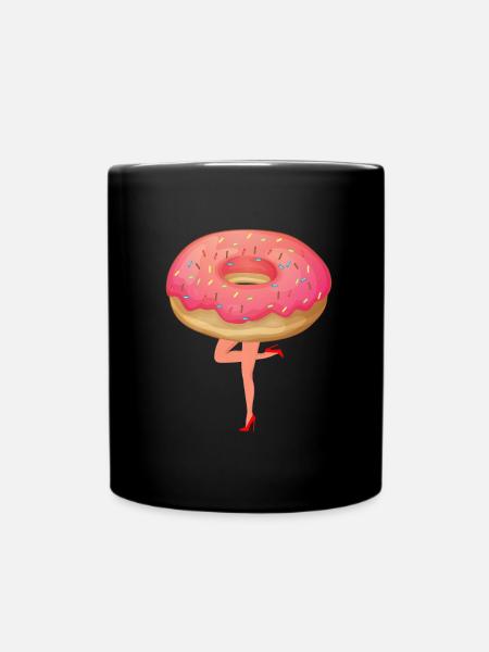 Donut Fersen - Tasse einfarbig - Schwarz