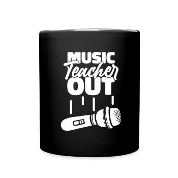 Musiklehrer Musik Lehrer - Tasse einfarbig - Schwarz - Vorne