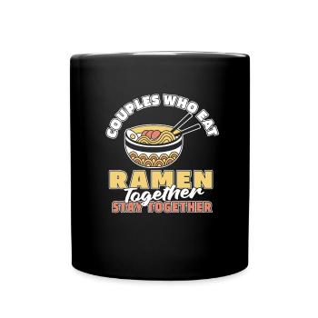 Ramen Couple - Mug uni - noir - Devant