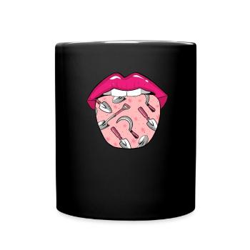 Amateur gardener garden tongue - Full Colour Mug - black - Front